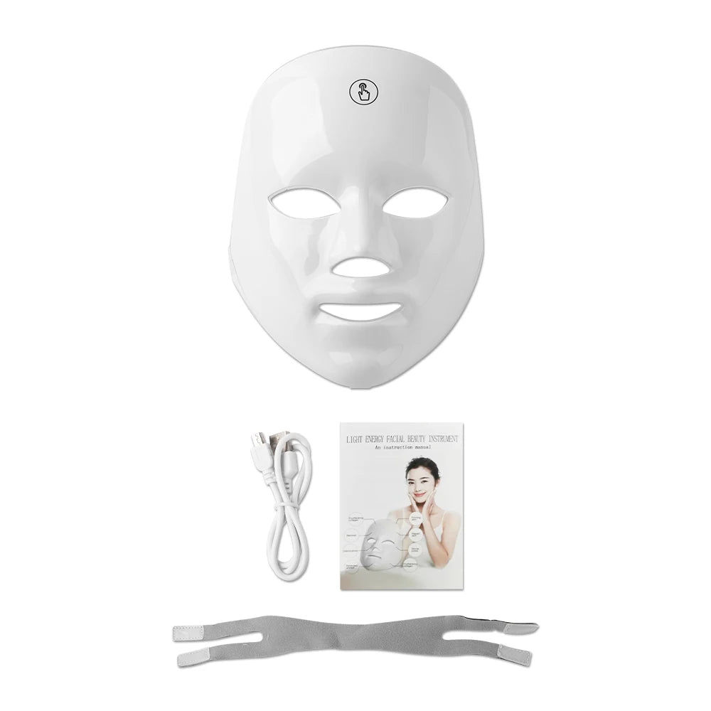 Máscara LED Facial 7 Colores