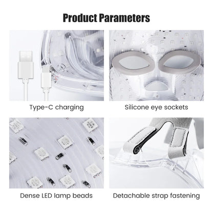 Máscara LED Facial 7 Colores