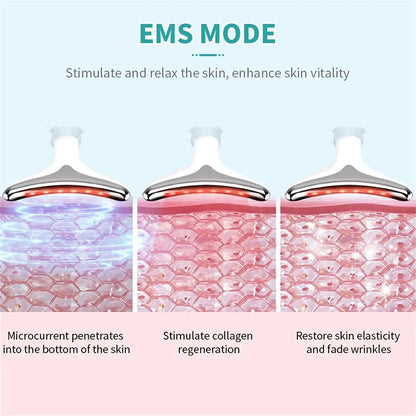 Masajeador EMS Facial y Cuello LED