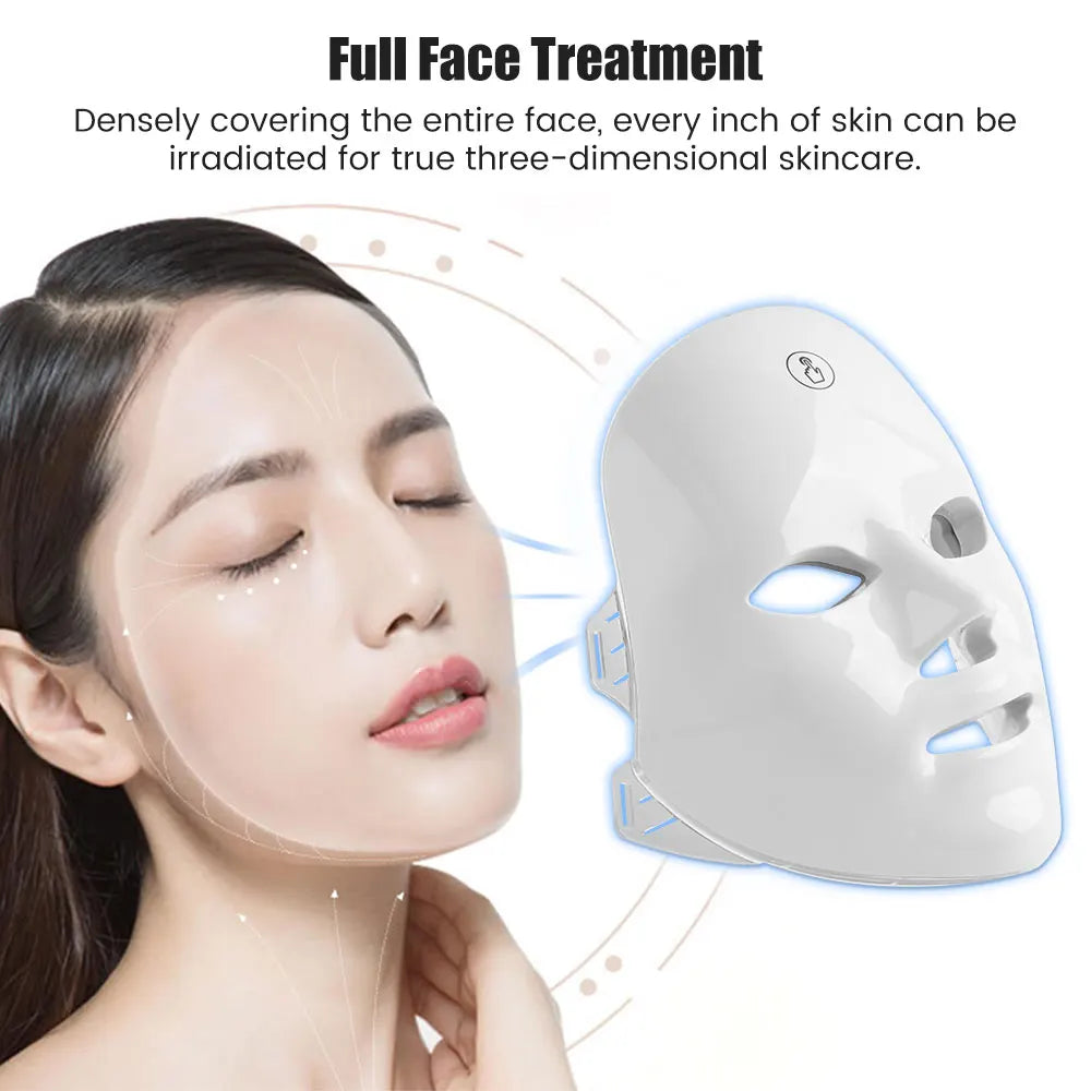Máscara LED Facial 7 Colores