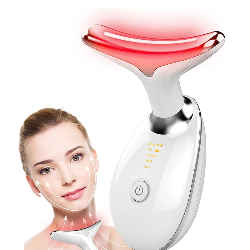 Masajeador EMS Facial y Cuello LED