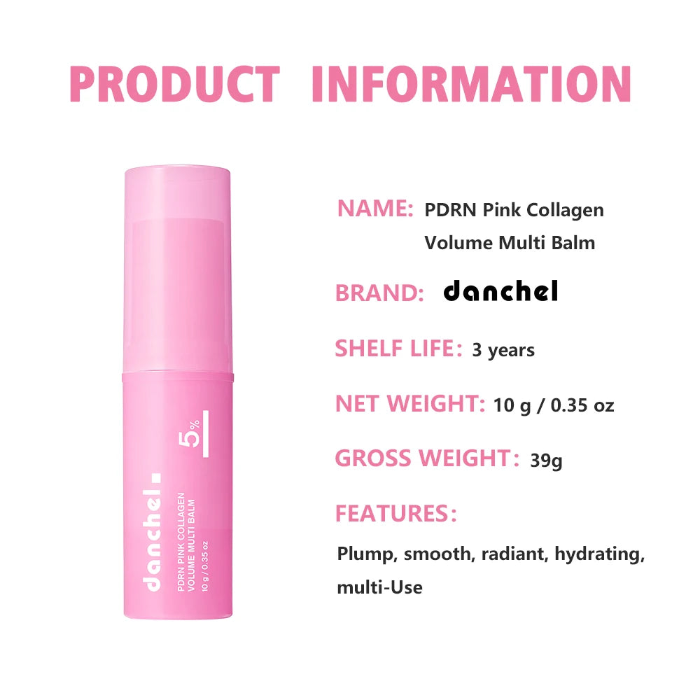 Bálsamo Facial PDRN Pink Collagen Stick