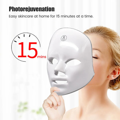 Máscara LED Facial 7 Colores